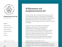 Tablet Screenshot of dysplasiezentren.de
